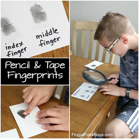 Detective Science Fingerprinting Frugal Fun For Boys And Girls