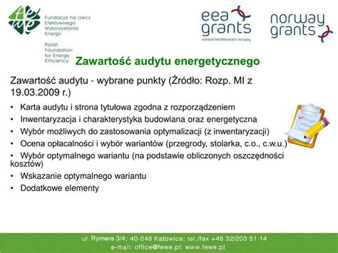 PPT Audyt energetyczny i świadectwo charakterystyki energetycznej