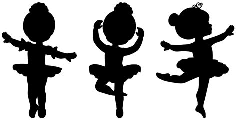 Little Girl Ballerina Silhouette