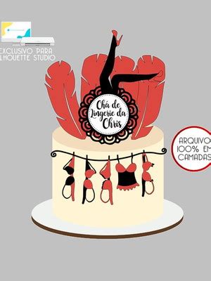 694 Arquivo Topo De Bolo Cha De Lingerie Compre Produtos Personalizados No Elo7