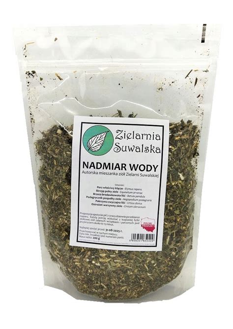 Zioła Nadmiar wody w organizmie 200g Zielarnia S 11598278888 Allegro pl