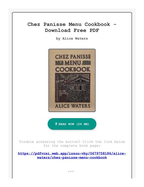 Free PDF Chez Panisse Menu Cookbook By Alice Waters By LeonoraHuelslw