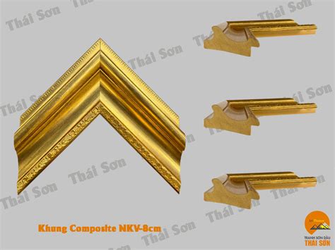 Mẫu Khung Composite Bản Nhập 8cm Màu Nâu đen Vàng