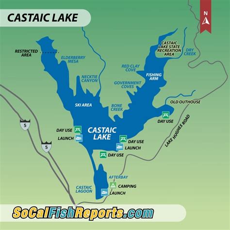 Castaic Lake - Fish Reports & Map