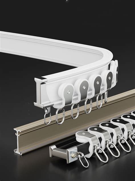 Chr Bendable Ivory And Champagne Curtain Tracks Ceiling Wall Mount