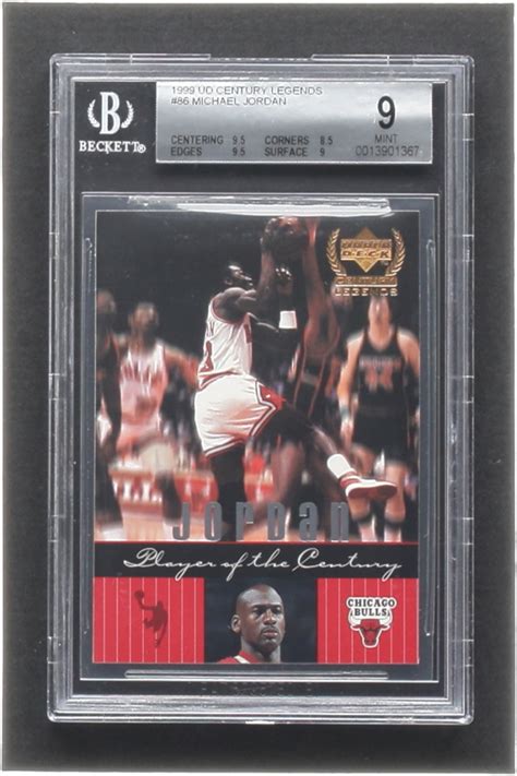 Michael Jordan 1999 Upper Deck Century Legends 86 BGS 9 Pristine