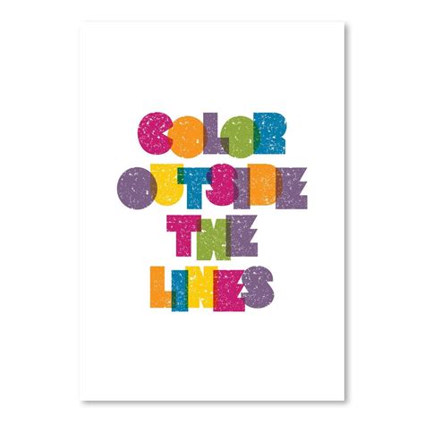 Americanflat Color Outside The Lines By Motivated Type 16x20