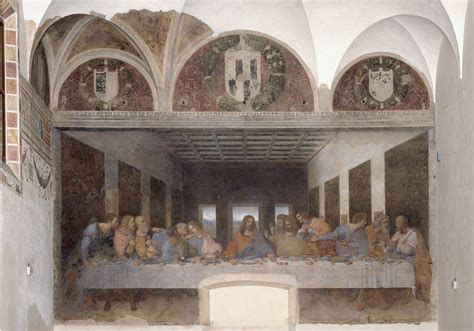 Leonardo Da Vinci Cenacolo Ultima Cena 1494 98 Tempera Grassa Su