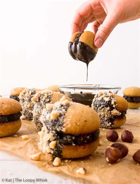 Nutella Hazelnut Chocolate Sandwich Cookies The Loopy Whisk