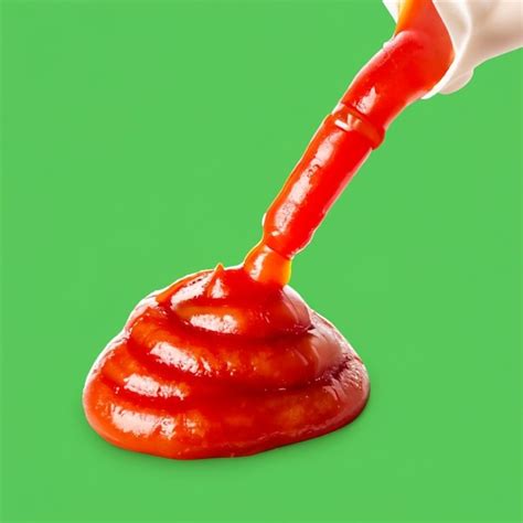 Premium Ai Image Tomato Ketchup Splash From Bottle