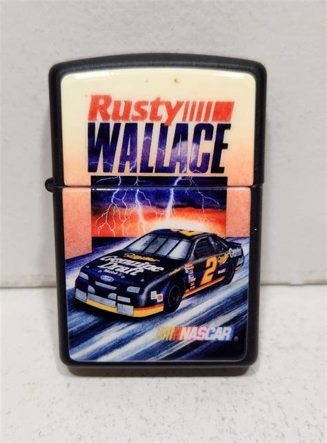 1994 Rusty Wallace Miller Genuine Draft Zippo Lighter Without Case