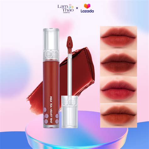 Son Kem Lì Mịn Phiên Bản Trà Sữa Romand Milk Tea Velvet Tint Version 1