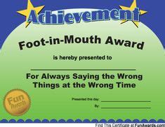 81 Best Funny awards ideas | funny awards, funny employee awards, funny ...