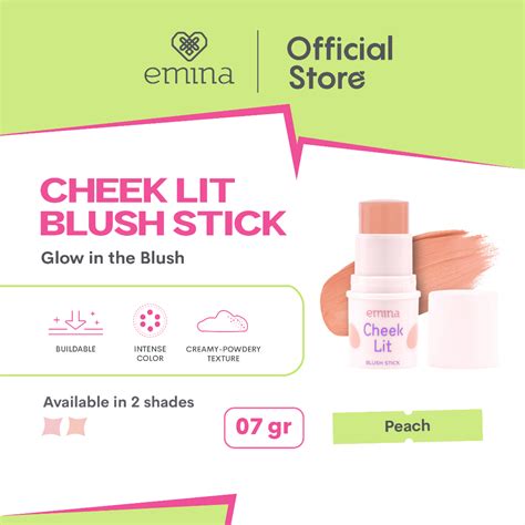 Jual Emina Cheek Lit Blush Stick G Blush On Praktis Tekstur