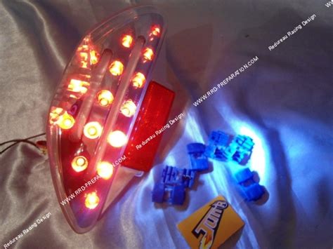 Luz Trasera Para Scooter Mbk Nitro Yamaha Aerox Y Magnum Racing Tun R