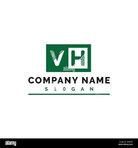 VH Logo Design VH Letter Logo Vector Illustration Vector Stock