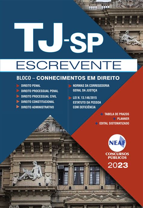 Apostila TJ SP Escrevente Técnico Judiciário Colorida NEAF