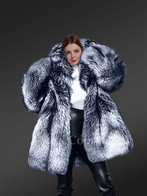 Silver Fox Fur Jacket For Sale Soft Silver Fox Fabulous Furs Fox Fur