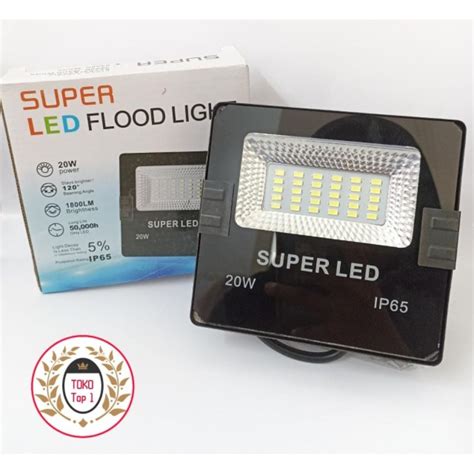 Jual Lampu Sorot Tipis Led Smd W W Outdoor Tembak Flood Light