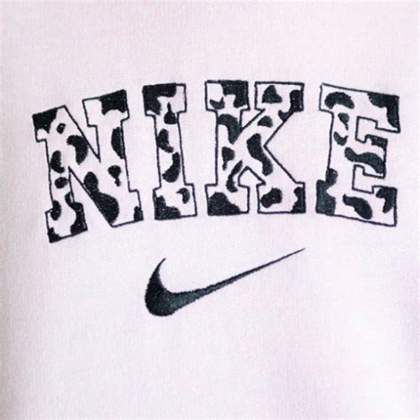 Nike Cow Embroidery Download Etsy