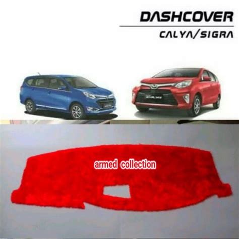 Alas Dashboard Calya Sigra Bulu Rasfur Merah Lazada Indonesia