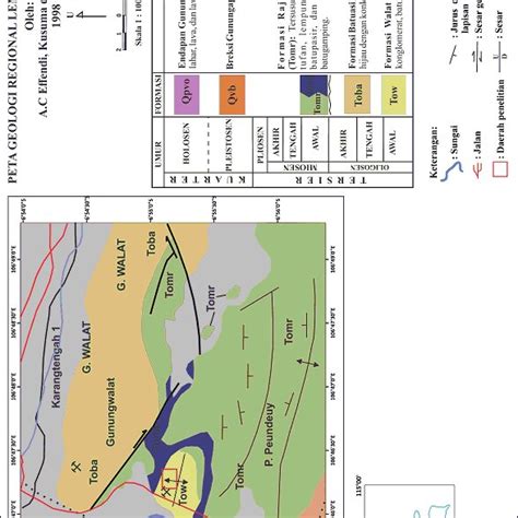 Gambar 1 Peta Geologi Regional Lembar Bogor Effendi Dkk 1998