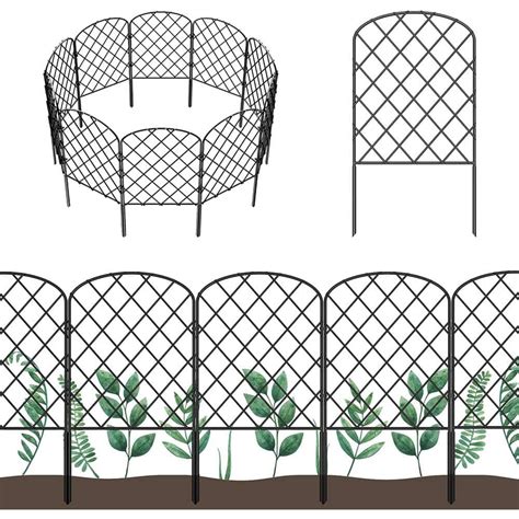 Oumilen Decorative Garden Fence Total 27 Ft L X 24 In H No Dig