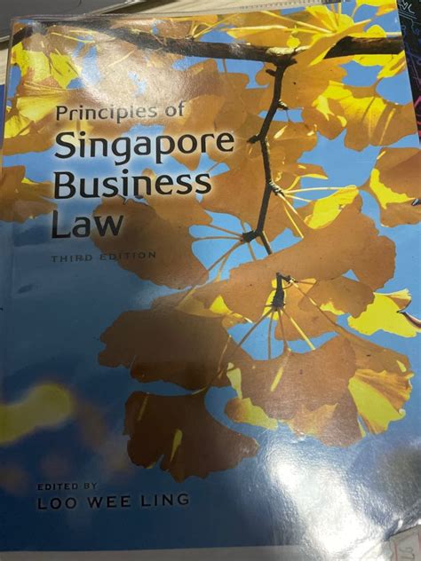 Principles Of Singapore Business Law Personal Smu Blaw Notes Hobbies