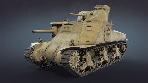 3D M3 Lee US Medium Tank model - TurboSquid 1745505