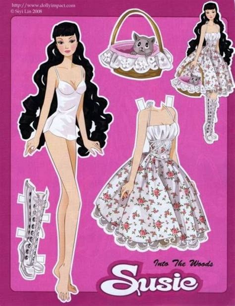 Boneca De Papel Modelo Para Imprimir Paper Dolls Clothing Barbie Paper Dolls Vintage Paper