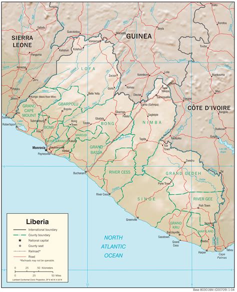 Liberia Maps Perry Castañeda Map Collection Ut Library Online