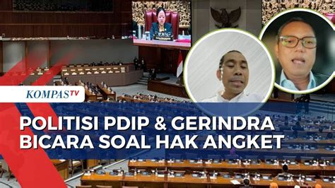 Politisi PDIP Dan Gerindra Saling Jawab Soal Hak Angket Dugaan