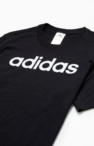 adidas Black Basic Logo T-Shirt | PacSun