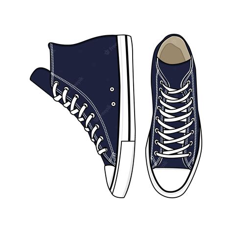 Premium Vector | Converse Shoes Sneakers Vector Image And Illustration