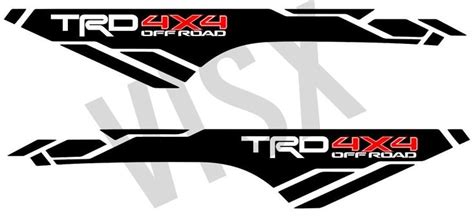 Two Decals For The Trd 4x4 Off Road