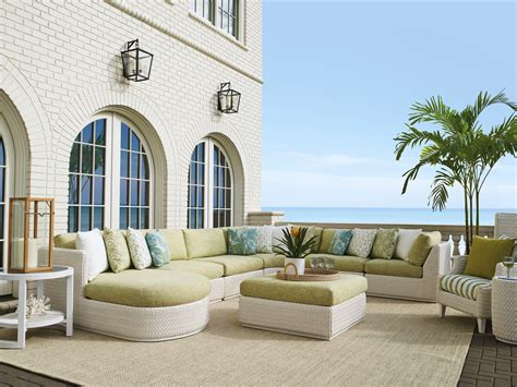 3460 54 Ottoman Ocean Breeze Promenade Lexington Home Brands