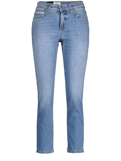 Cambio Skinny Jeans Piper Blauw Dames Sebastian Mode