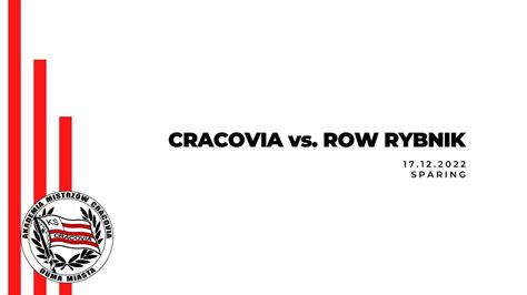 U Am Cracovia Vs Row Rybnik Youtube