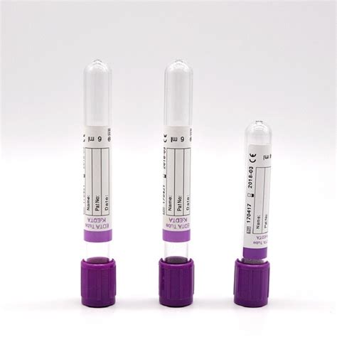 Medical Consumables Glass Edta Tube Pet Lavender K K Disposable