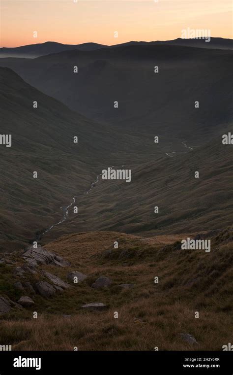 The Langstrath Valley Just Before Dawn In The English Lake District