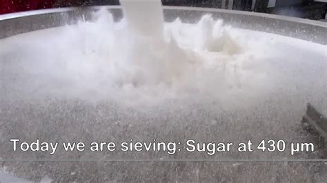 Coated sugar sieving at 430 µm with Virto Cuccolini s C Line range