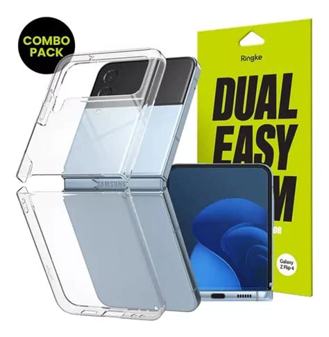 Funda Para Samsung Z Flip 4 Ringke Slim Vidrio Dual Film