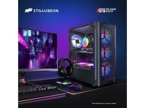 Stgaubron Gaming Desktop Pc Computer Intel Core I Ghz Up To