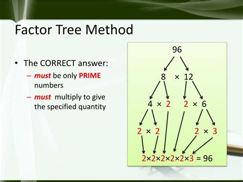 Factor Tree Method In Maths