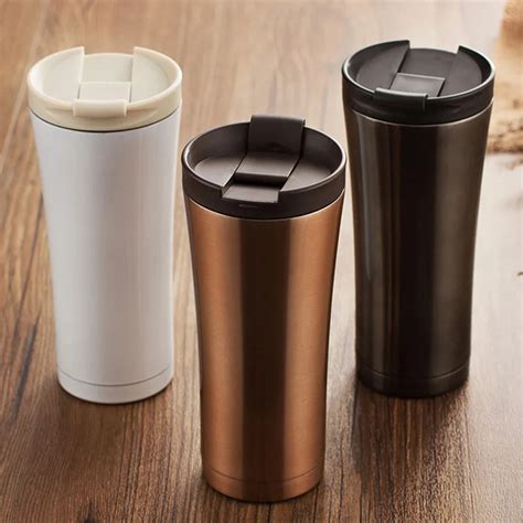 Ml Double Wall Stainless Steel Coffee Thermos Cups Mugs Thermal