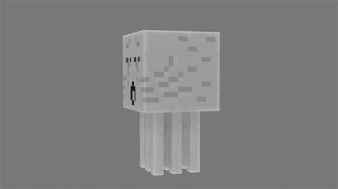 Minecraft Ghast 3d Model Animated Rigged Cgtrader