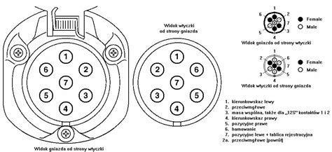 Розетка 13 пин для прицепа схема подключения