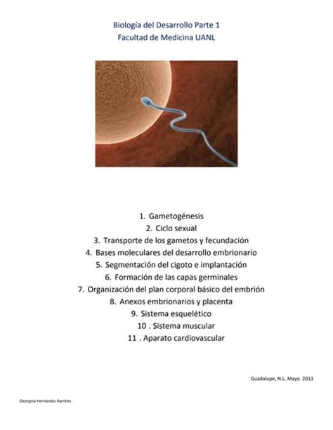 Biología Del Desarrollo Y Embriología 1 Pdf