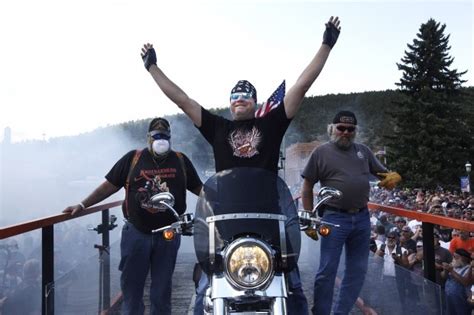 Motorcycle Tire Smoke Billows At Burnouts In Sundance