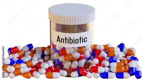 Antibiotic Pills And Bottle On Png Transparent Background Health